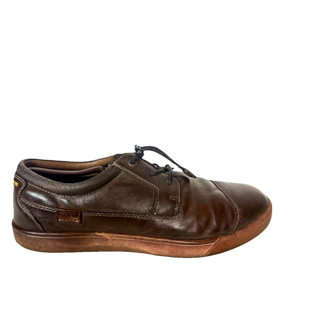KEEN Glenhaven Leather Oxford Shoes Men's Brown Minimalist Gorpcore